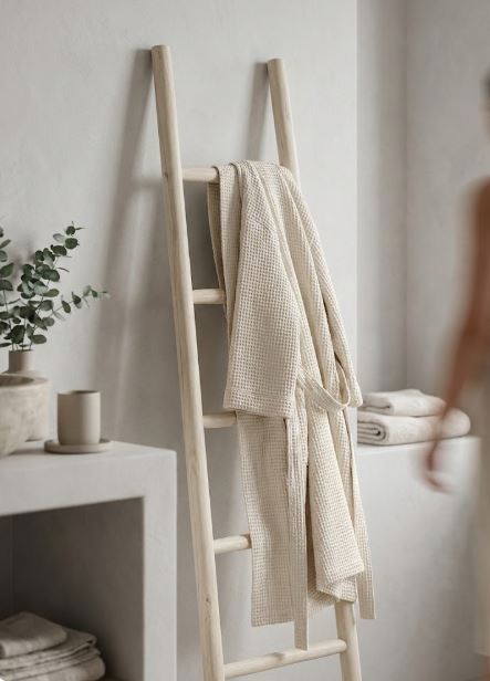 Decorartie ladder White Olied teakhout - view 4