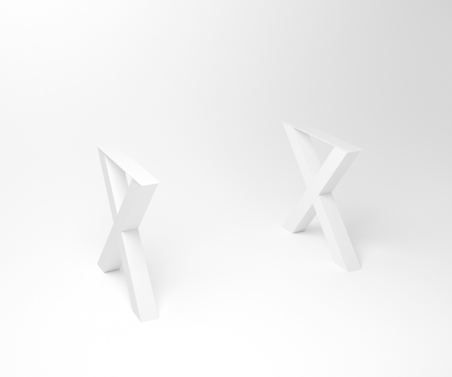 Notenhouten eettafel Tusk | 3-X Frame White - alternate view