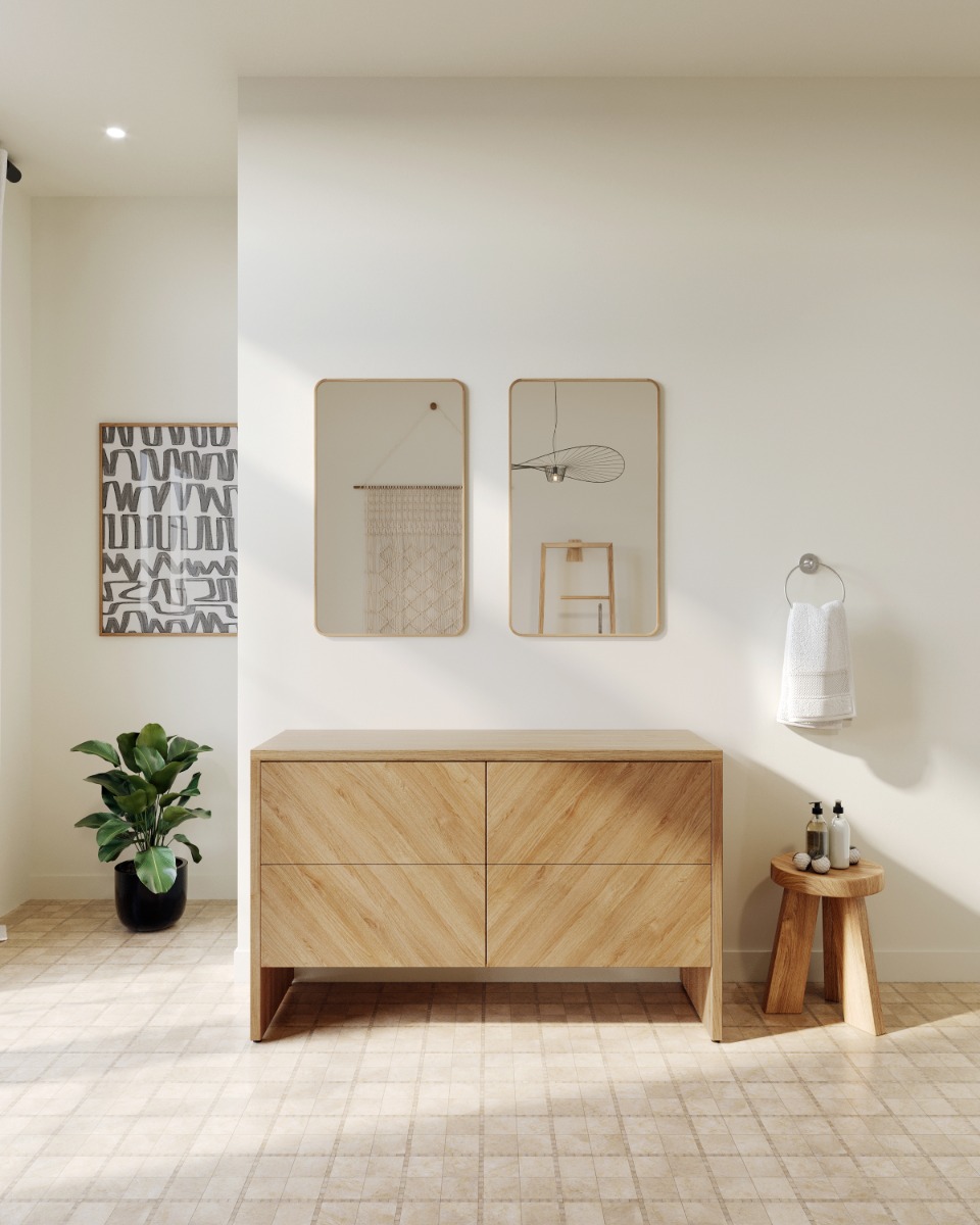 Eiken dressoir Badmeubel Staand | Massief Hout - view 4