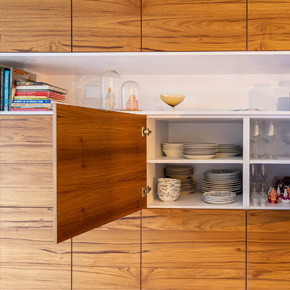 Maatwerk wandkast - Teakea Maatwerk wandmeubel